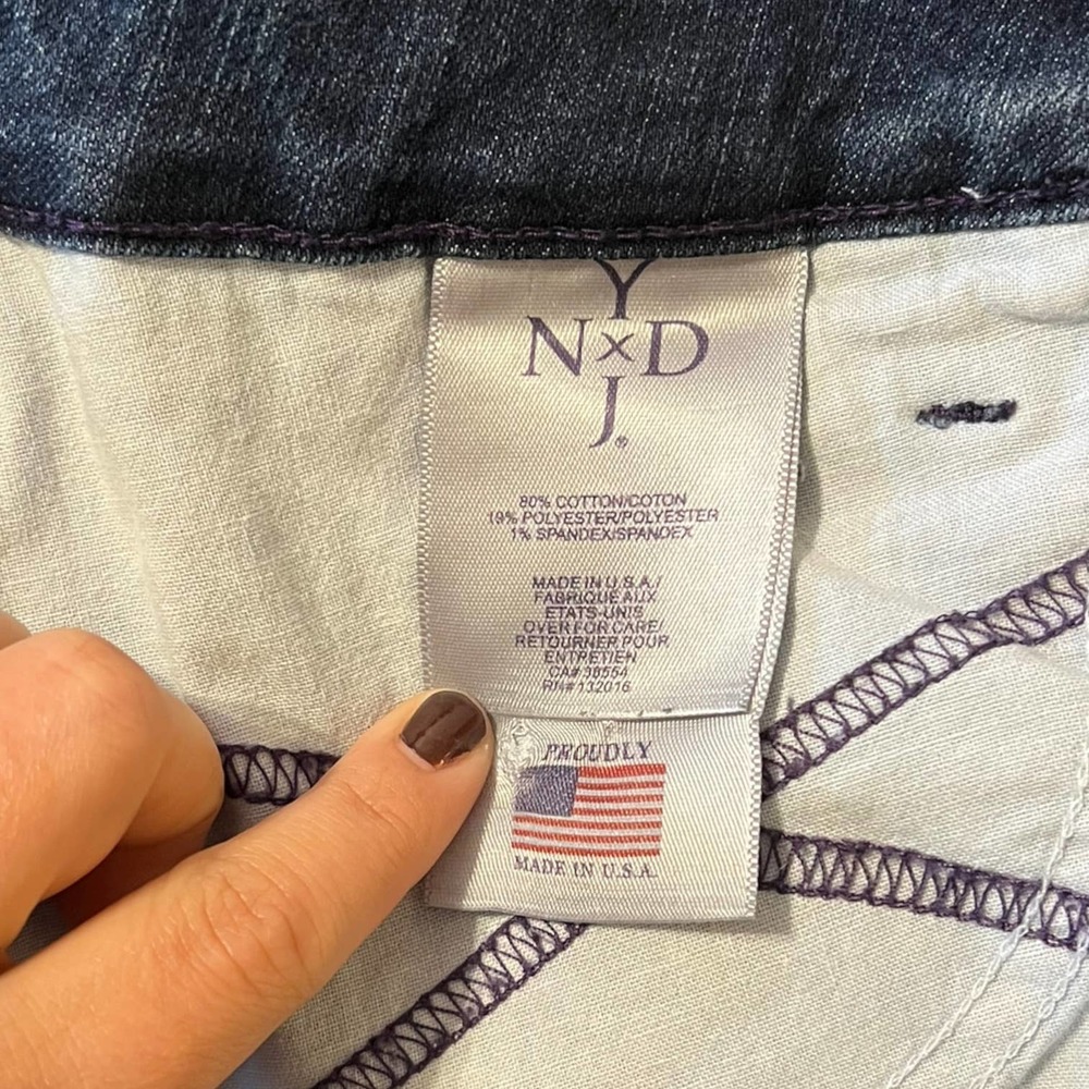 NYDJ Denim Jeans Women's Size 4 Mid Rise Straight Blue Lifting Technology - Picture 7 of 10